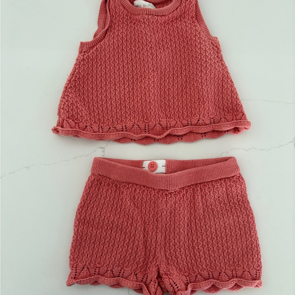 EUC Knit Baby Outfit